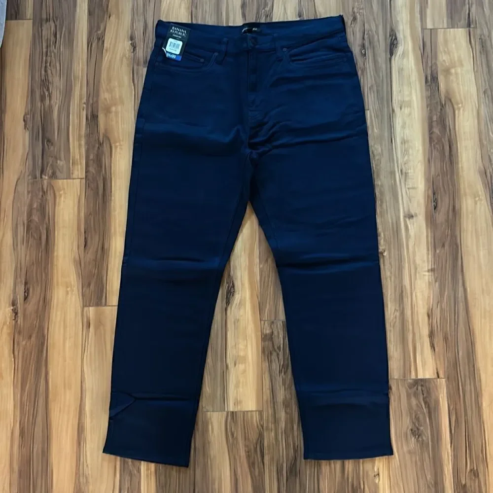 NEW Banana Republic Mens Navy 5 Pocket Pants